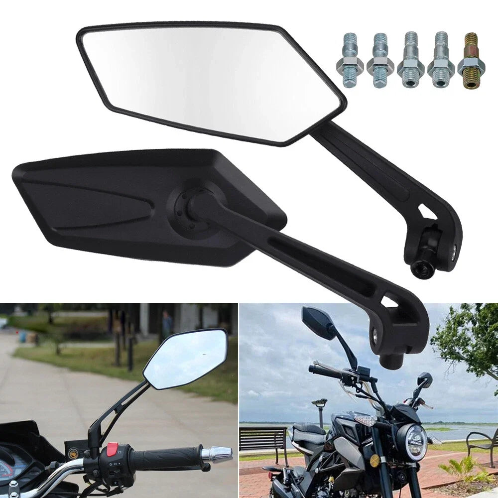Set of 2 Black 7/8" Handle Bar End Rearview Side Mirrors for KTM 390 (2017)