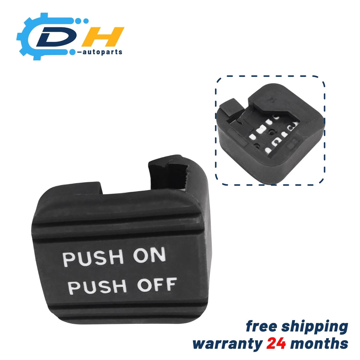 Rubber Parking Brake Pedal Cover Pad for Nissan Leaf (2013–2016) 46531-CK000, 46531-CK00A, 46531-3TA0A
