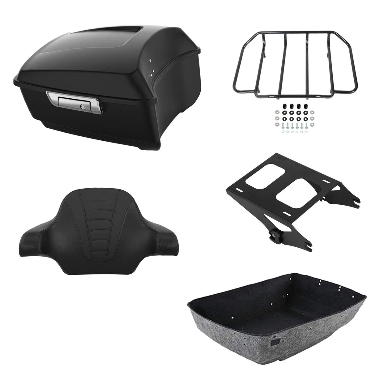 Trunk Luggage Backrest Mount Rack for Harley CVO Street Glide (2014–2026)