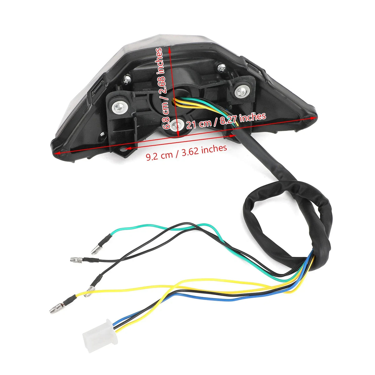Rear Brake Turn Signals Taillight for Kawasaki Ninja 250 300 (2013–2017) Red