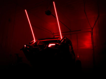 Set of 2 RGB LED Whip Lights for SuperATV (2015–2023)