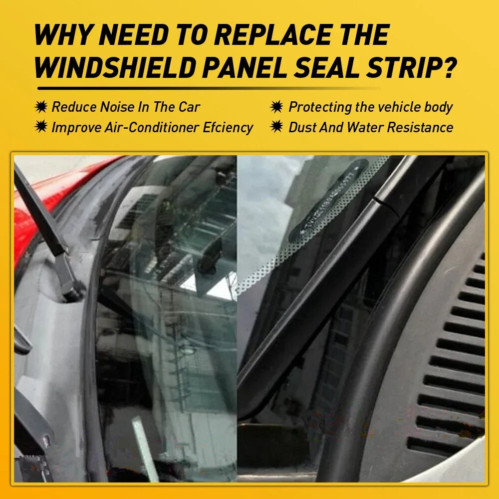 H-Shape Windshield Panel Seal Strip Moulding for Dodge Car SUV