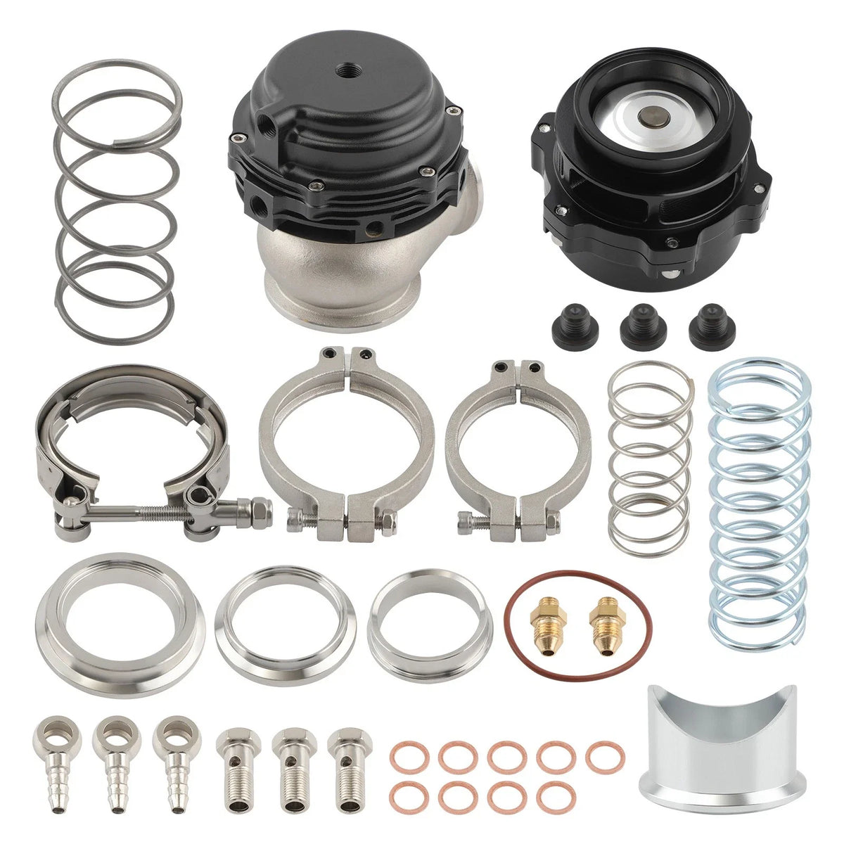 Blow Off Valve & V-Band Turbo Wastegate for Universal (50mm, 44mm)