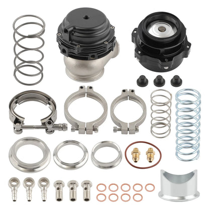 Blow Off Valve & V-Band Turbo Wastegate for Universal (50mm, 44mm)
