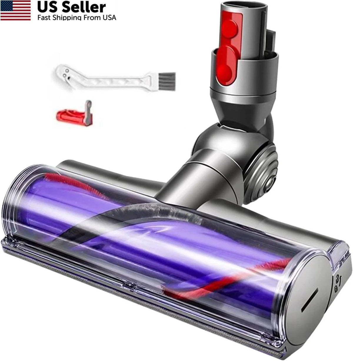 Quick-Release Vacuum Direct Drive Head Replacement for Dyson V7 V8
