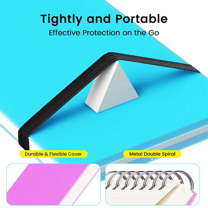 4X Mini Notepad Spiral 3x5 for Pocket Journal