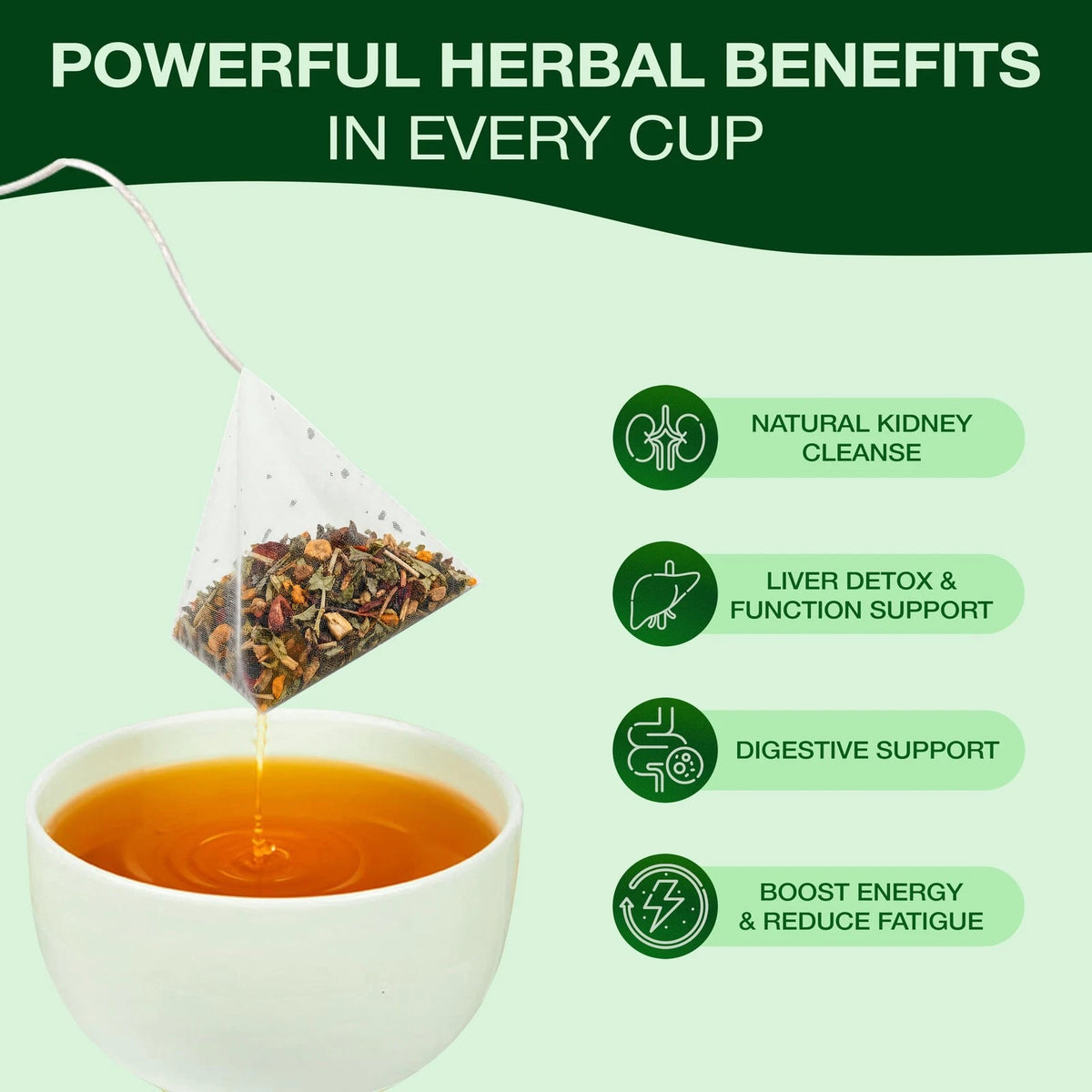 Organic Dandelion Wolfberry Detox Tea Herbal Blend 10 Pack