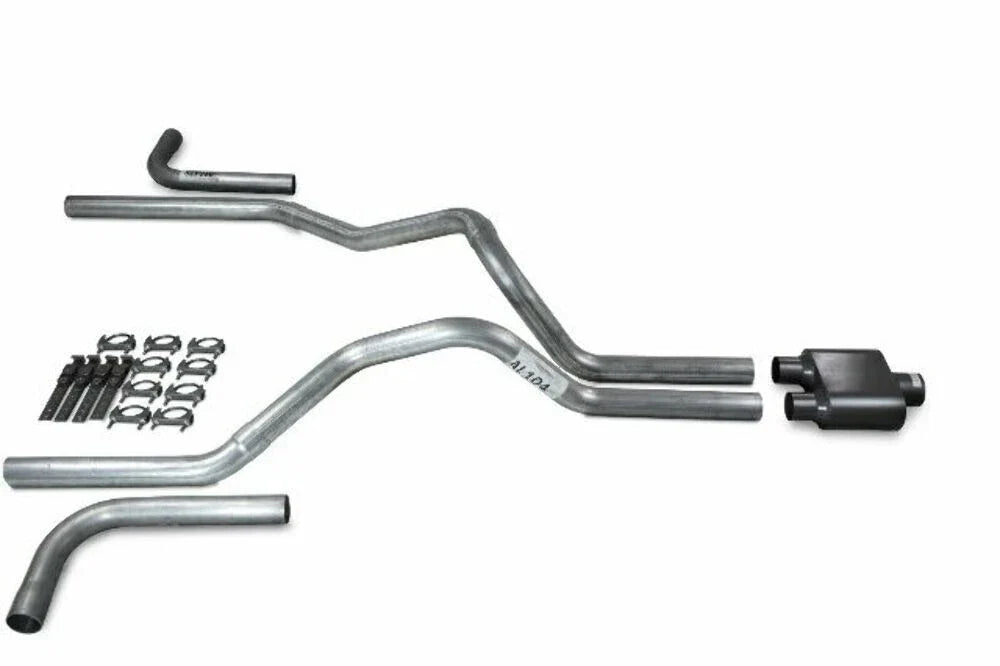 2.5" Dual Exhaust Kit for Chevy GMC 1500 (2019–2025) 1 Chamber Muffler Side Exit