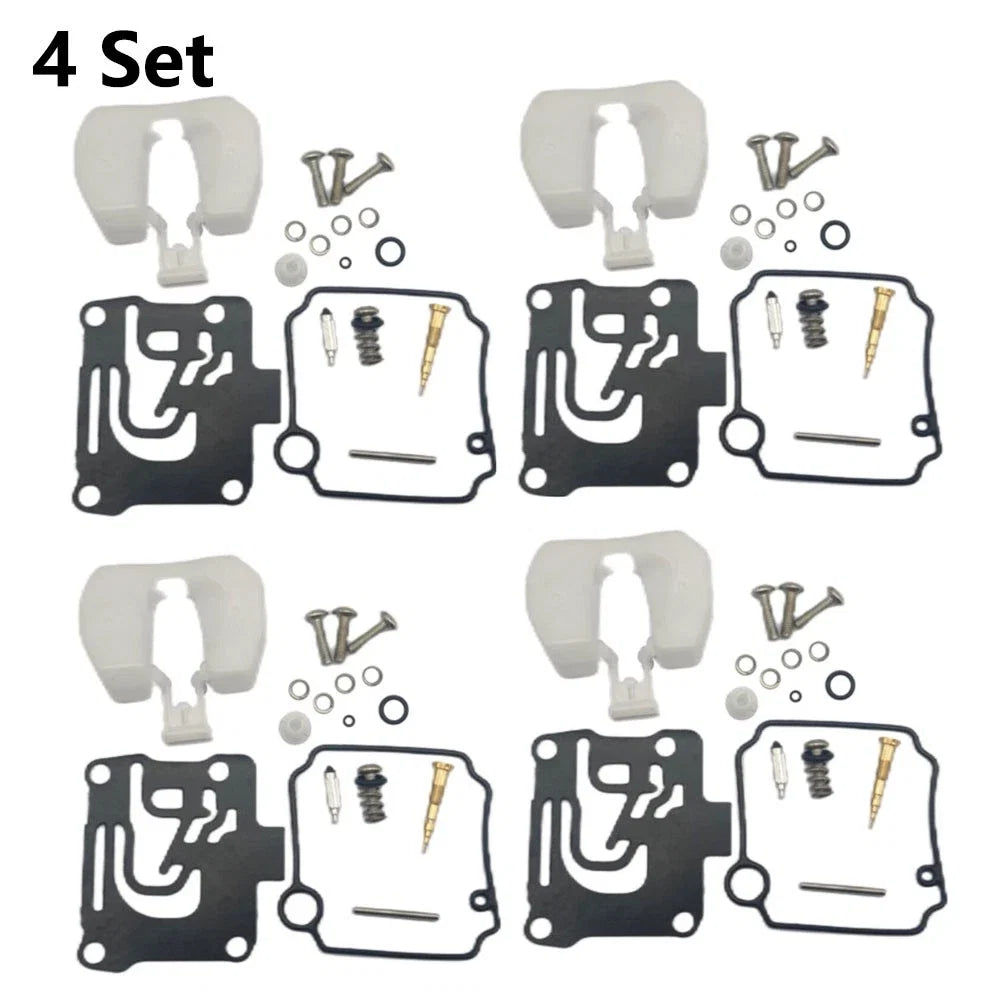 4X Carburetor Repair Kit for Yamaha Outboard 4Stroke (62Y-W0093-11, 62Y-W0093-10)