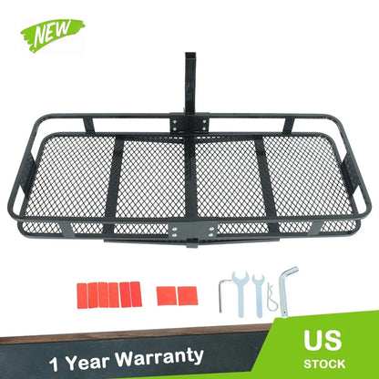 Hitch Mount Cargo Carrier for 2" Receivers (60"x24"x6", 500LB Capacity)