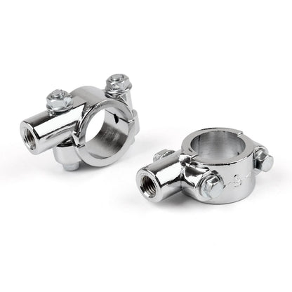 1" 25mm Handlebar 10mm Thread Mirror Mount Holder Clamp for Motorcycle