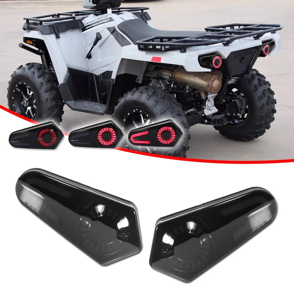 2X Smoke Red LED Tail Light for Polaris Sportsman 500 570 800 850 1000 (2009–2022)