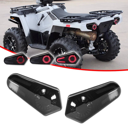 2X Smoke Red LED Tail Light for Polaris Sportsman 500 570 800 850 1000 (2009–2022)