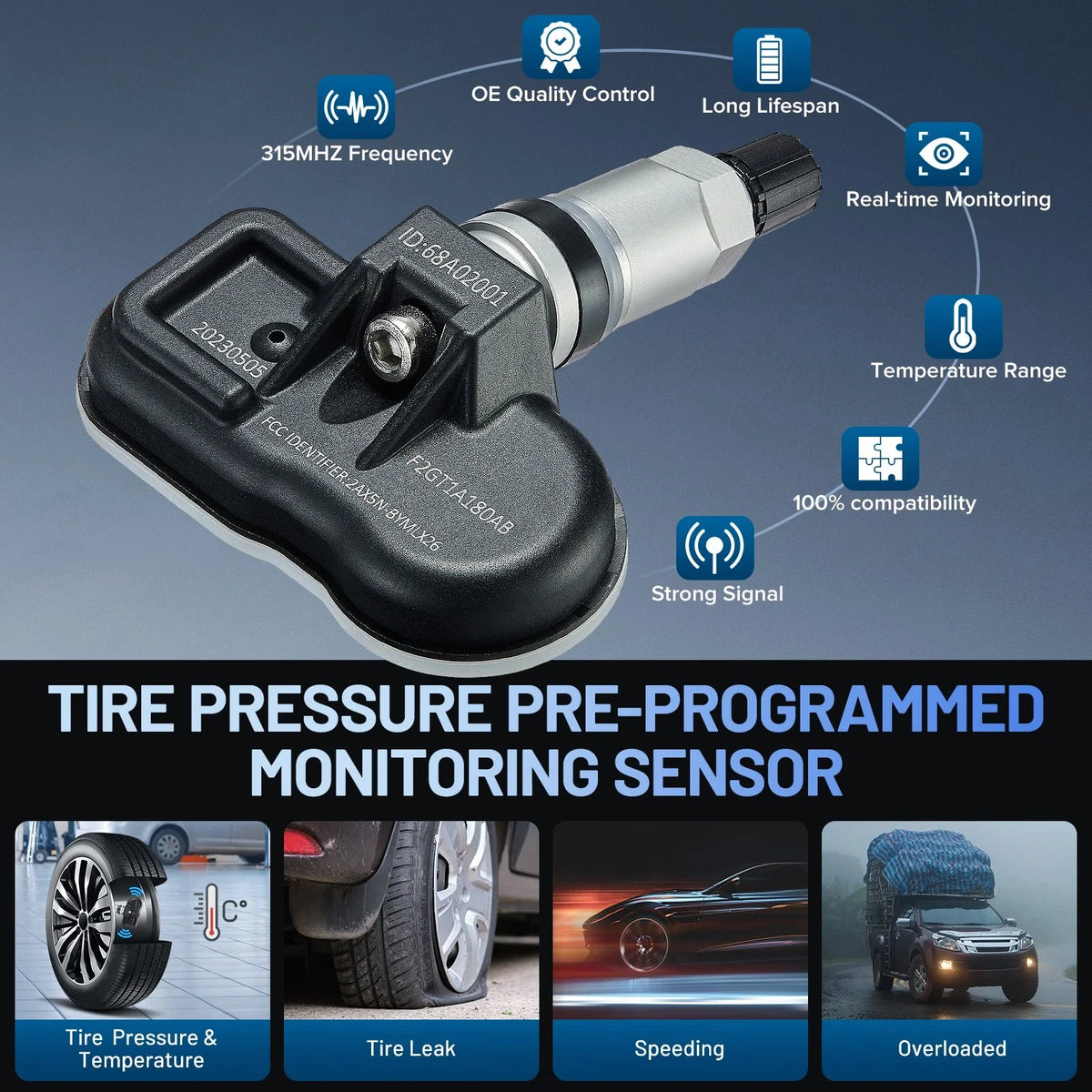 TPMS Tire Pressure Sensors for Ford Transit and Lincoln Corsair (2020–2022)