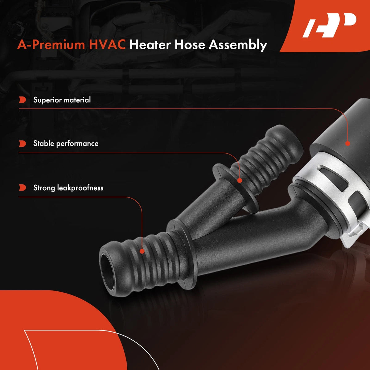 HVAC Heater Hose Assembly for Volkswagen Jetta (2000–2005), Golf (2000–2006)