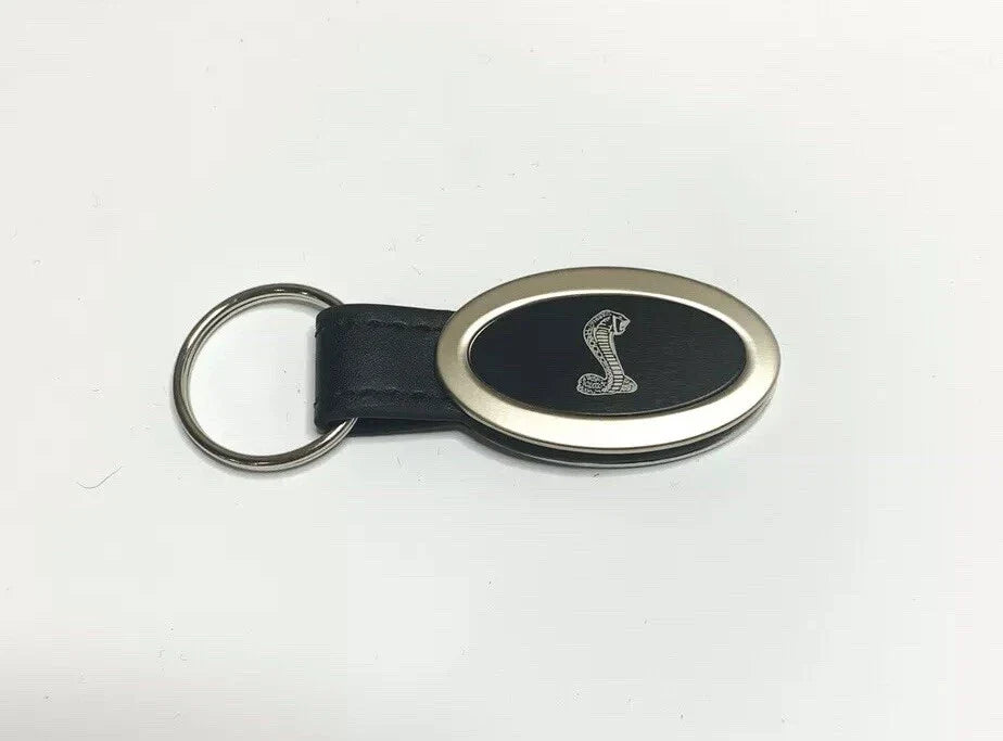 Emblem Black Key Chain Licensed for Ford Shelby Cobra Mustang (1965–1966)