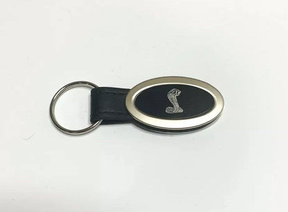 Emblem Black Key Chain Licensed for Ford Shelby Cobra Mustang (1965–1966)