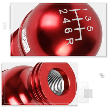 J2 Teardrop Shape Aluminum 6-Speed Manual Shift Knob for