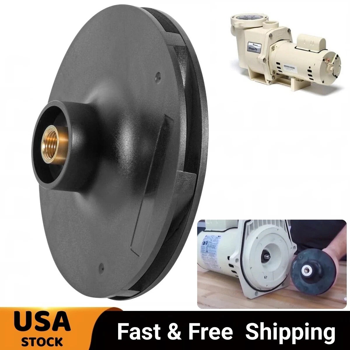 1.5 HP Pool Pump Impeller for Pentair WhisperFlo (Replacement)