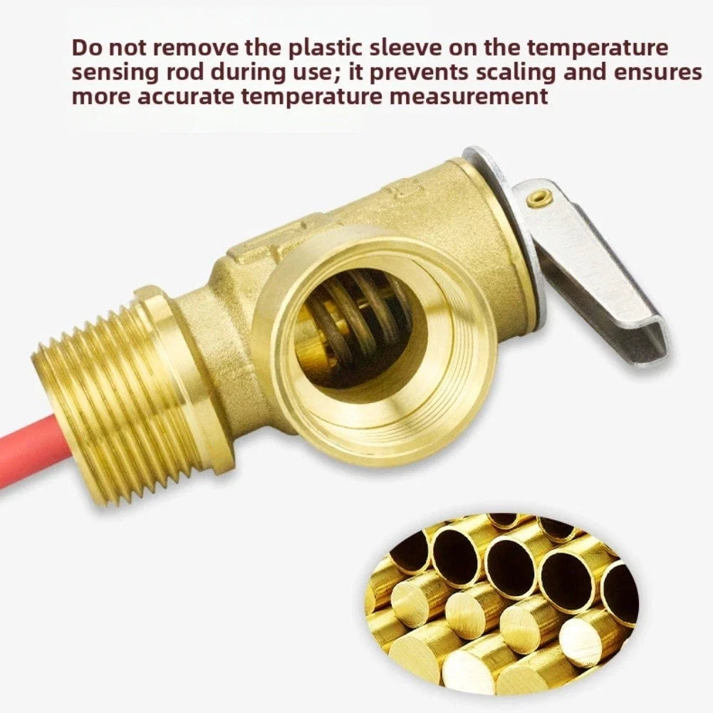 Brass Water Heater Safety Valve DN15 for Boiler (DN15)