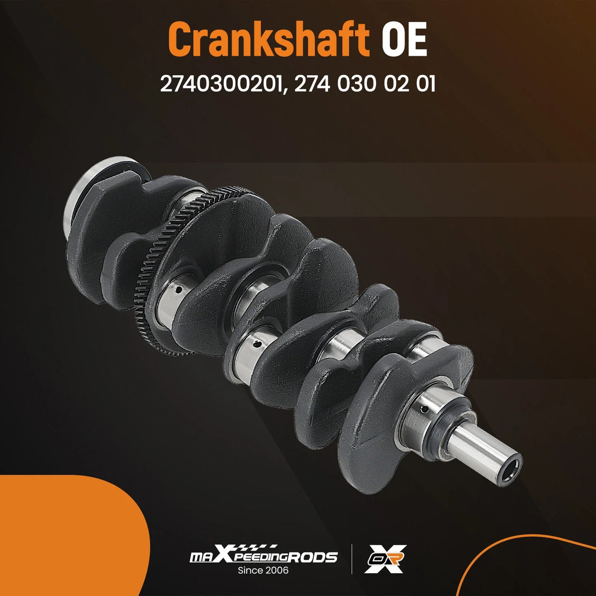 Set of 4 Crankshaft Con Rods & Bearings for Mercedes-Benz M274