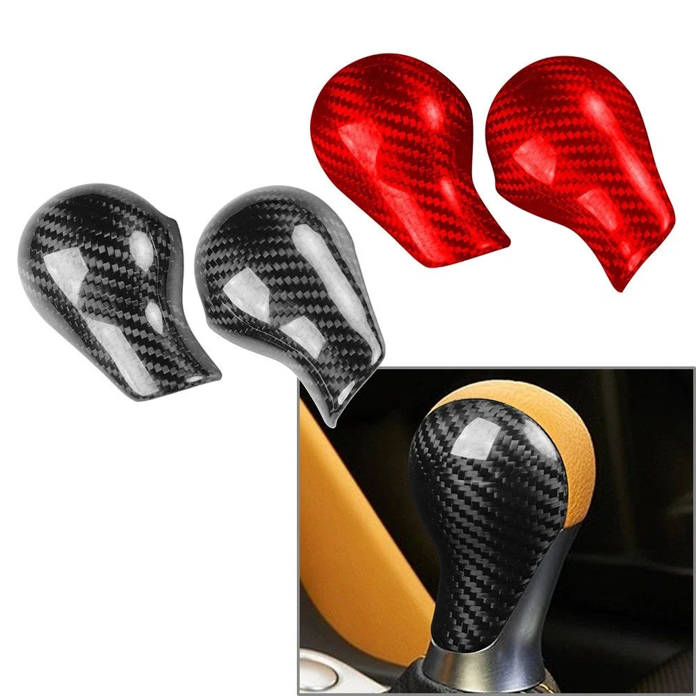 Carbon Fiber Gear Shift Knob Cover Trim for Nissan 370Z Z34 (2009–2023)