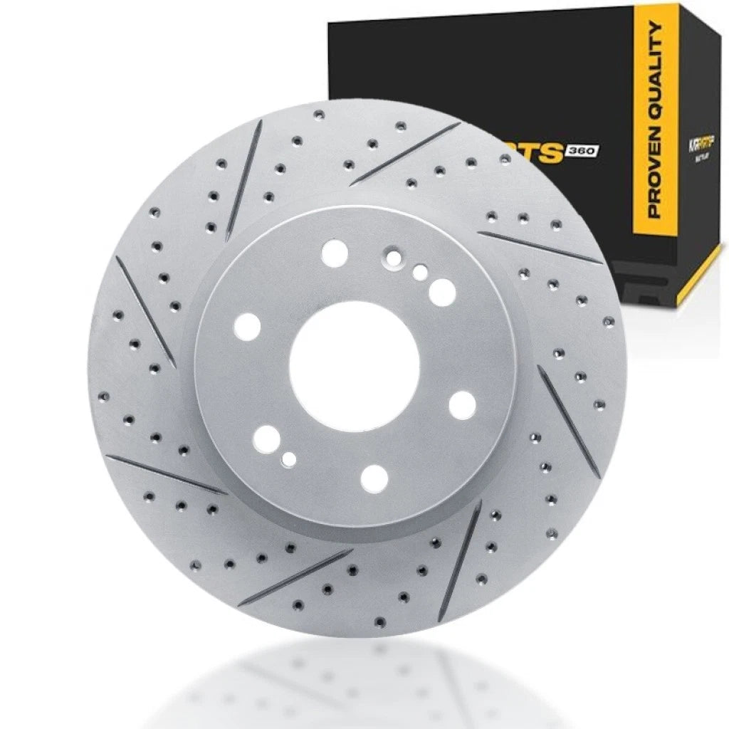 Drilled and Slotted Brake Rotor for GMC Sierra 1500 Limited (2019) ALX-PAU-DF-830-47080L-CLA8