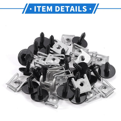 30 Set Fender Liner Splash Shield Bumper Cover Screw for BMW 1 Series (2011)