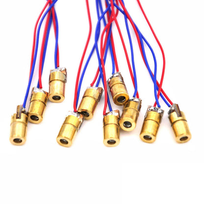 20X 650nm 6mm 5V Adjustable Laser Dot Diode Module Red Copper Head