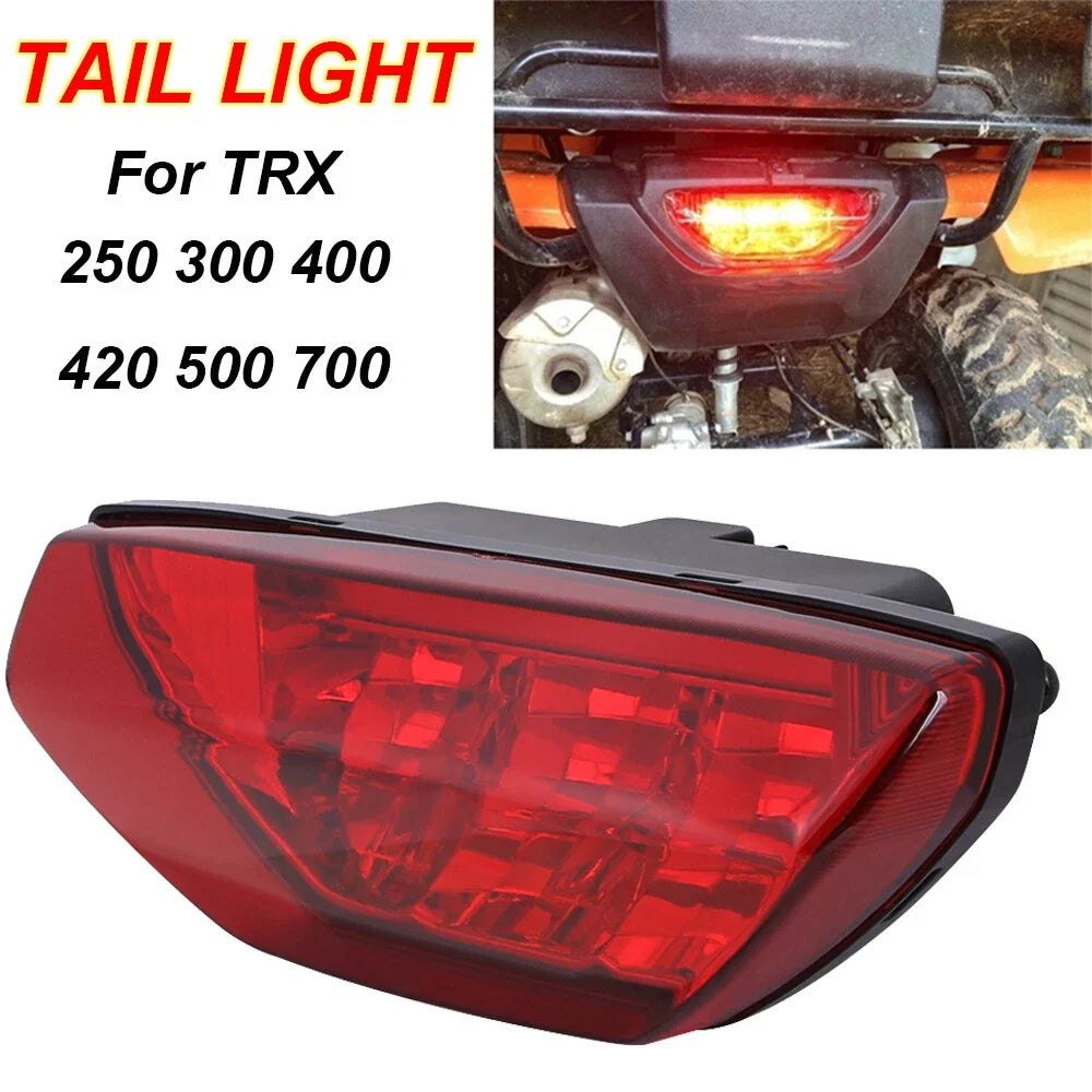Rear Tail Light for Honda Rancher 420 TRX420 2x4 4x4 (2014–2021) Red