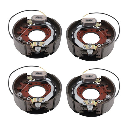 Set of 4 Electric Trailer Backing Plate Brake for Trailer Axle