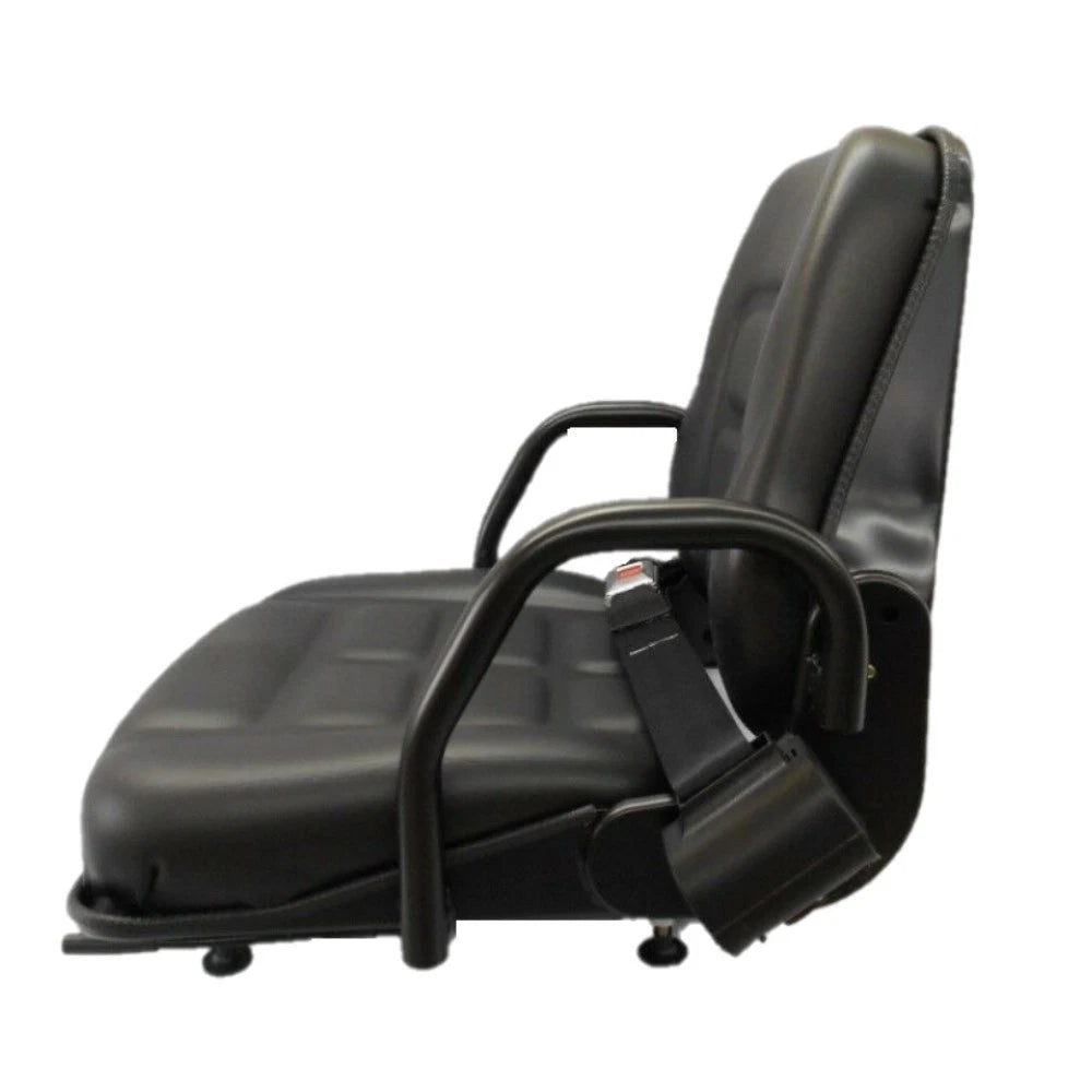Black Vinyl Seat with Fold Down Back Rest for ZTR Forklift