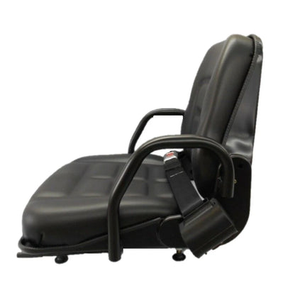 Black Vinyl Seat with Fold Down Back Rest for ZTR Forklift