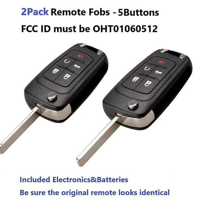 Remote Key Fobs for Chevrolet GMC Camaro Cruze Equinox Impala Malibu Sonic