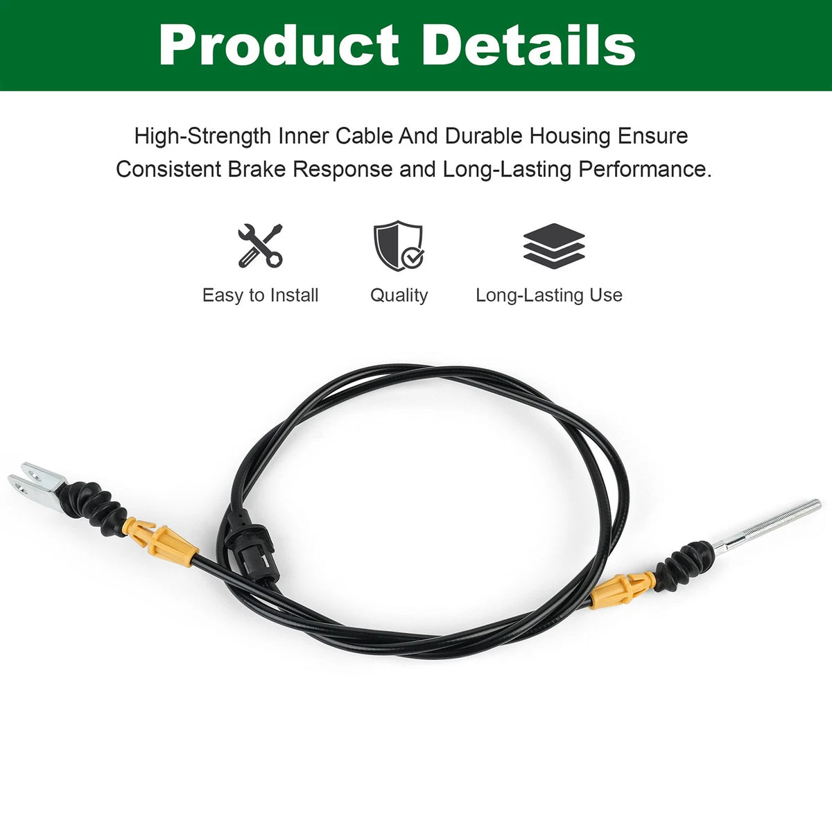 Left Side Brake Cable for Exmark Lazer Z E-Series (115-3585)