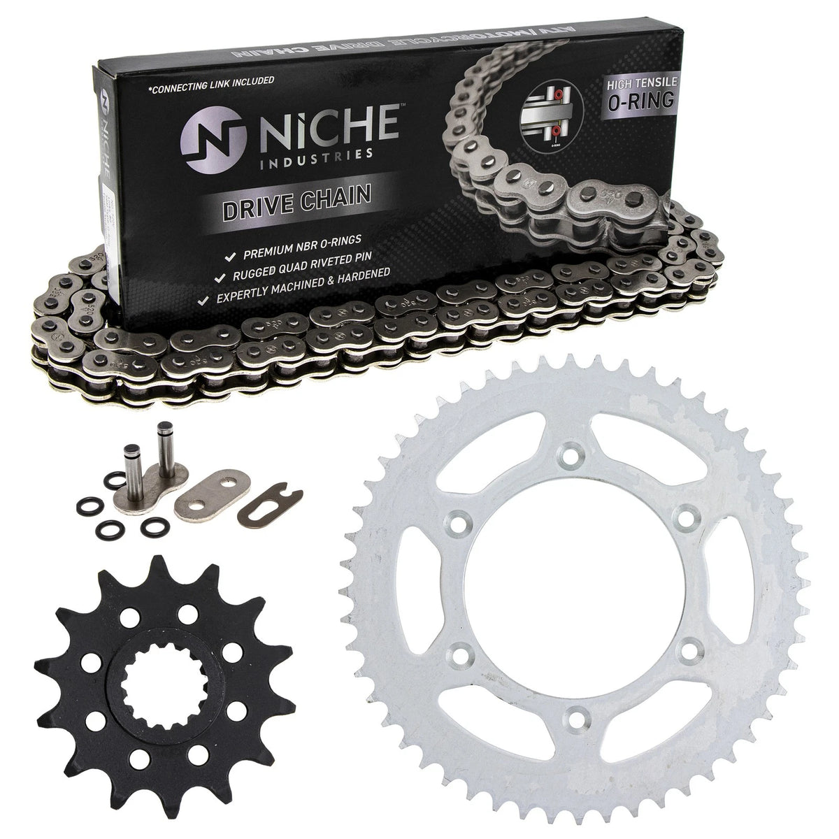 Sprocket Chain Set for KTM 450 SXF XCW 505 XCF (14/52 Tooth, 520 O-Ring) MK1004200, 519-KCS0672K-K001
