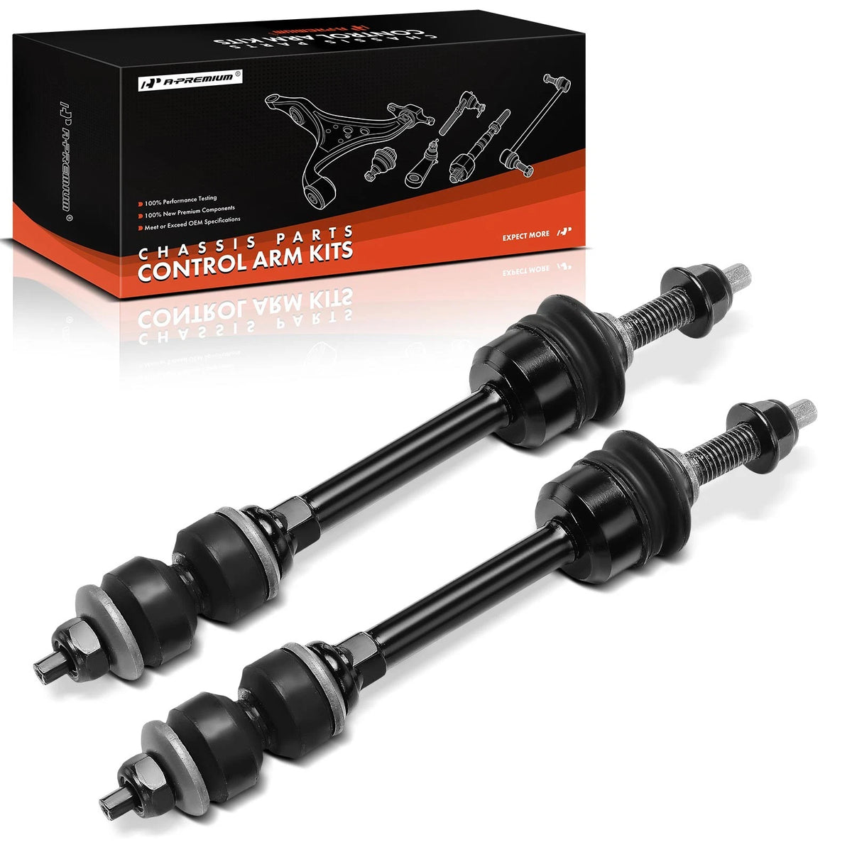 2X Front Side Sway Bar Link for Dodge Ram 1500 2006–2008, 2500 3500 2003–2010, 5086972AB, 52121982AA, K80821
