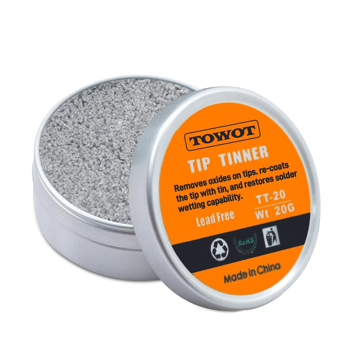 Tip tinner for electronics soldering iron (1 count)