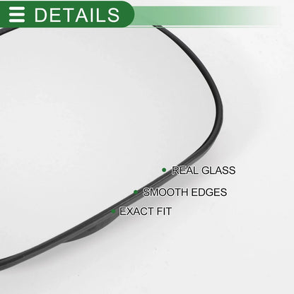 Left Side Convex Mirror Glass for Ford Ka (1996–2008) W/ Back