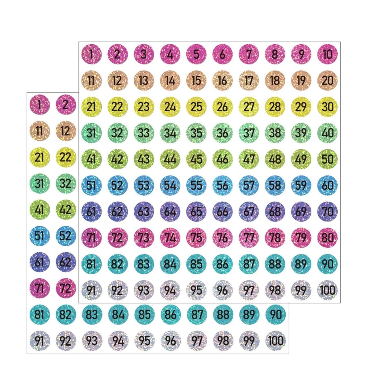 3000 Consecutive Number Stickers 0.4 inch for Various Applications