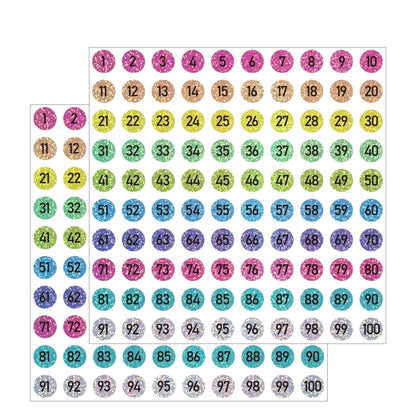 3000 Consecutive Number Stickers 0.4 inch for Various Applications