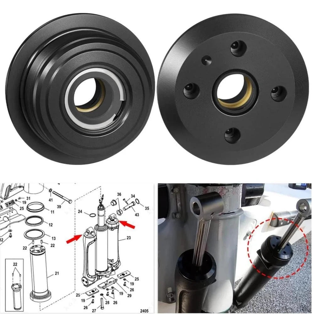 2pc Trim Cap 896157A01 for Mercury 200-450 HP Pro Verado (200-2023)