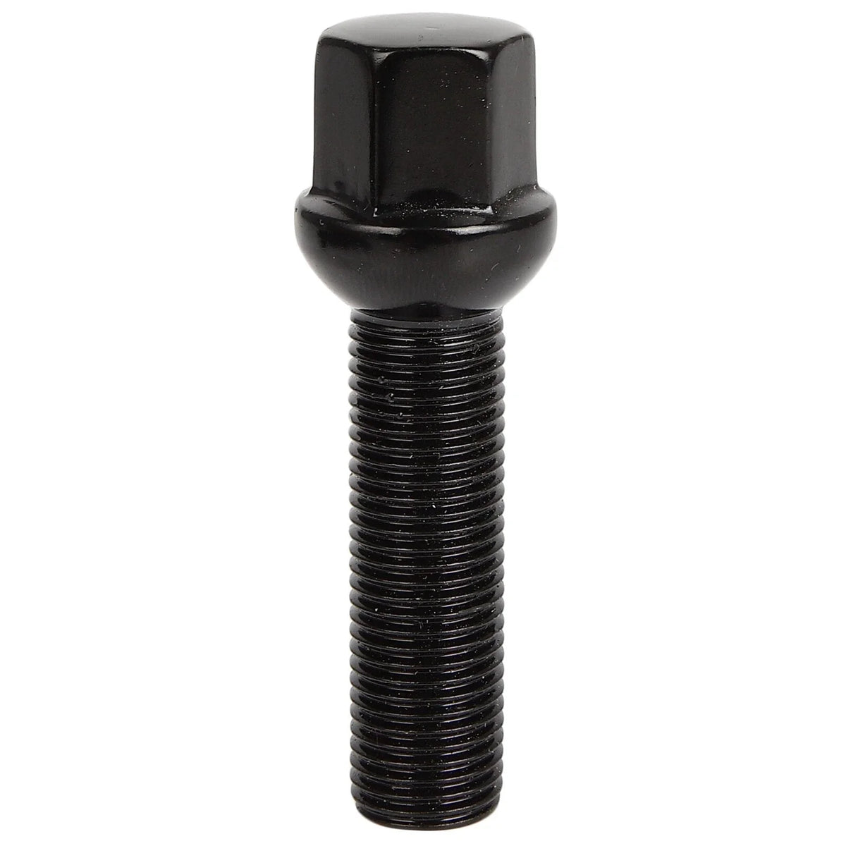 Set of 20 Extended Lug Bolts 14x1.5 Black Ball Seat for VW Audi