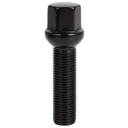 Set of 20 Extended Lug Bolts 14x1.5 Black Ball Seat for VW Audi