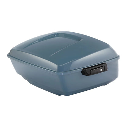 King Trunk for Harley Touring Street Glide (2014–2025) Sharkskin Blue Firestorm