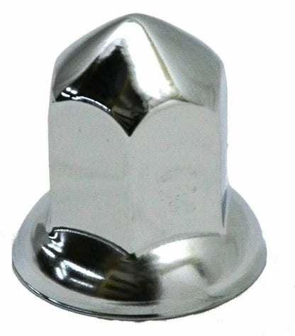 Set of 5 Chrome Steel Lug Nut Covers 33mm Cone Pointed #10273 for