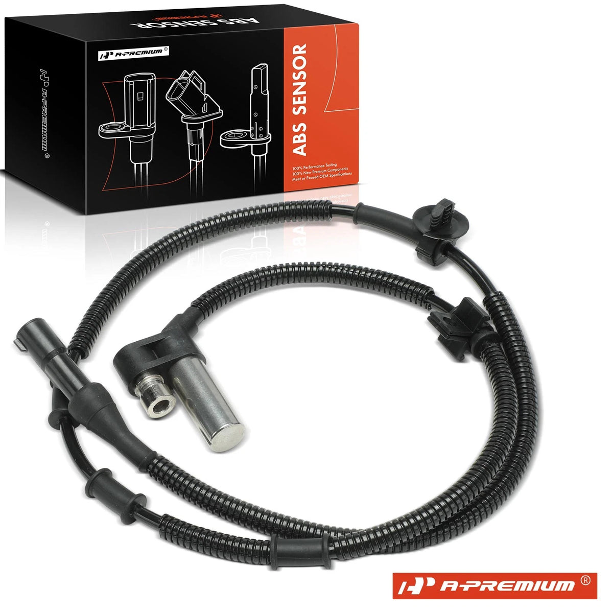 Front ABS Wheel Speed Sensor for Ford Explorer (1993–1994) F37A2C204CB, F3TZ2C204B, F3TZ2C204BA, 2ABS1186