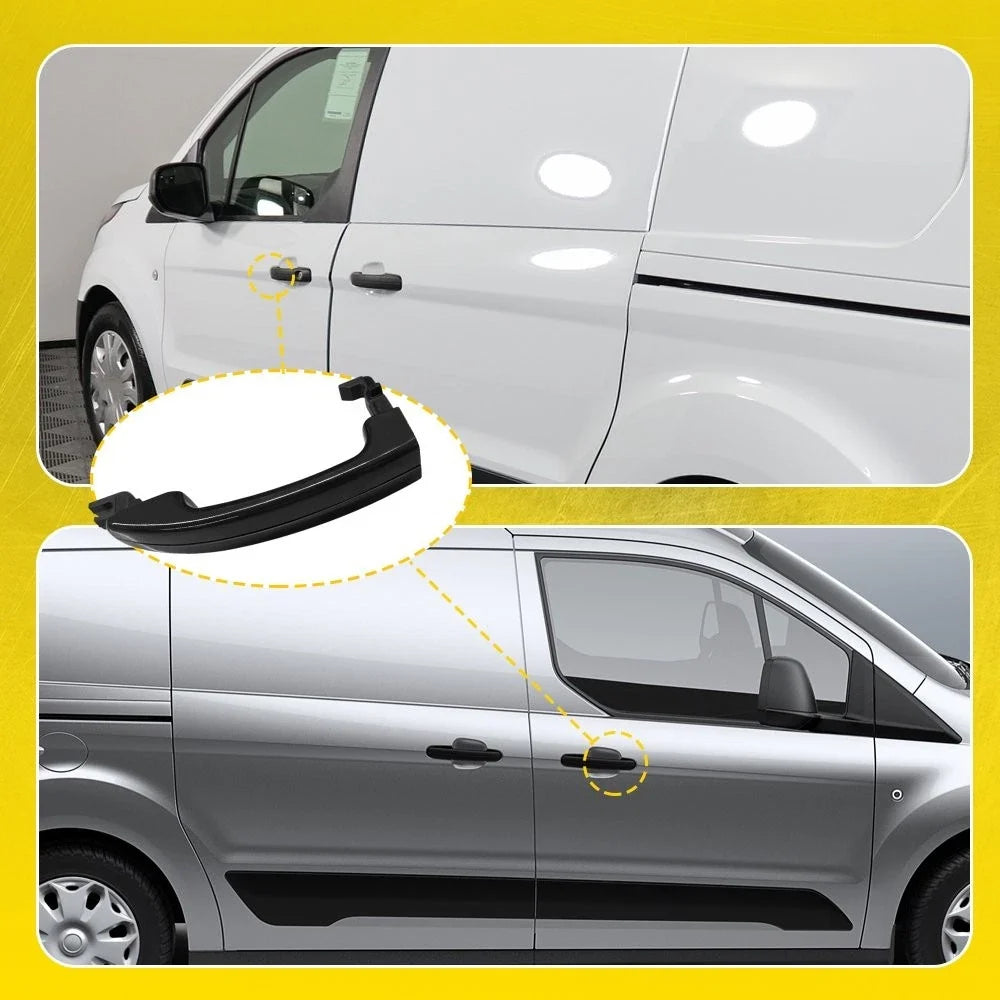 4X Front Exterior Door Handle for Ford Transit-150 250 350 350HD (2015–2020)