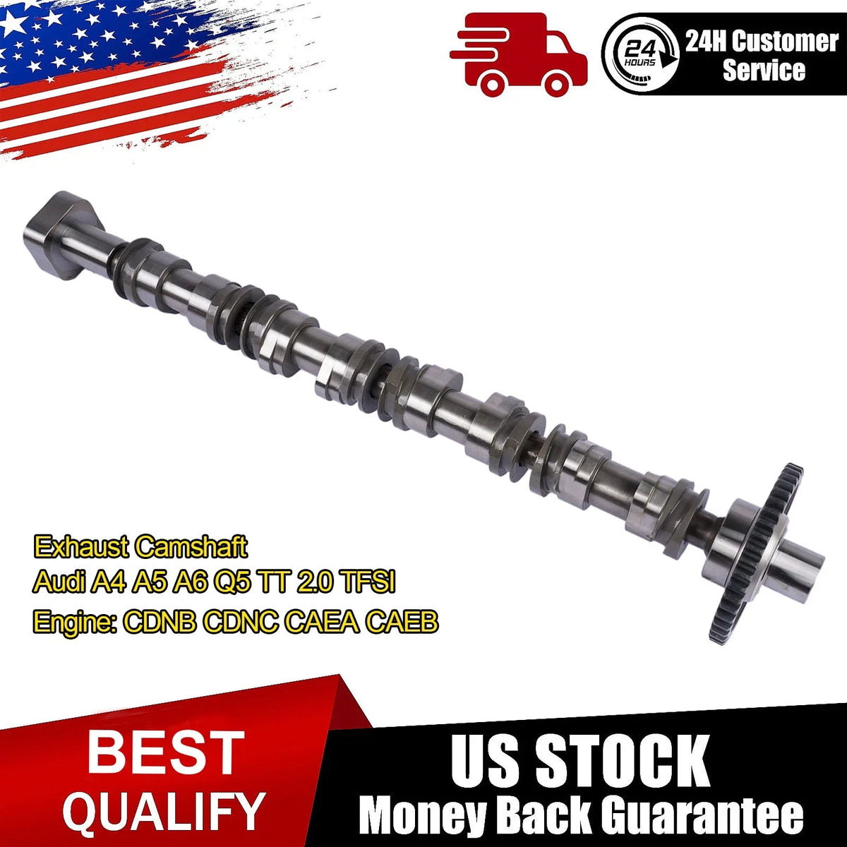 Exhaust Camshaft for Audi A4 A5 A6 Q5 TT 2.0 TFSI (2008–2016)