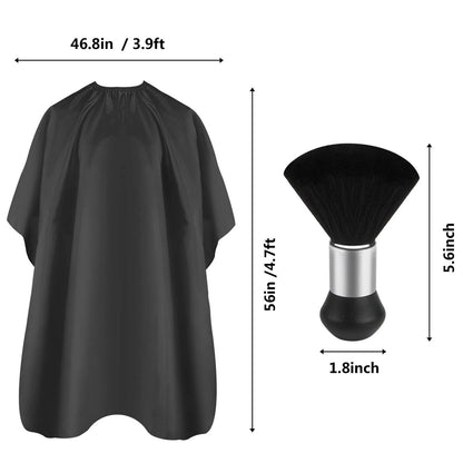 Professional Hair Cutting Cape for Universal Use (1 Count) - Black